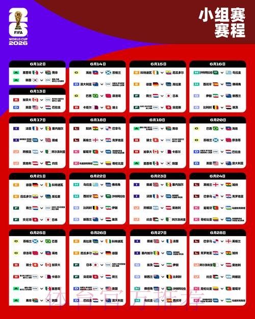 2026世界杯比赛时间一览完整安排在哪里看